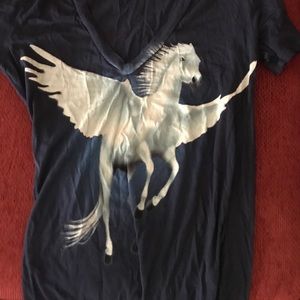 Pegasus deep V t shirt